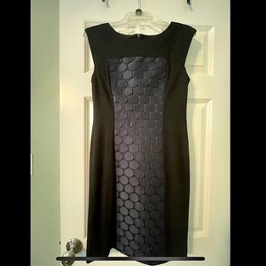 Elegant Black With Dark Blue Pattern, Size 6